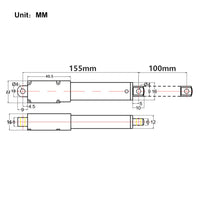 DC 6V 12V 24V Micro Electric Linear Actuator 100MM Max Thrust 42 lbs 188N 19Kgs (Model 0041646)