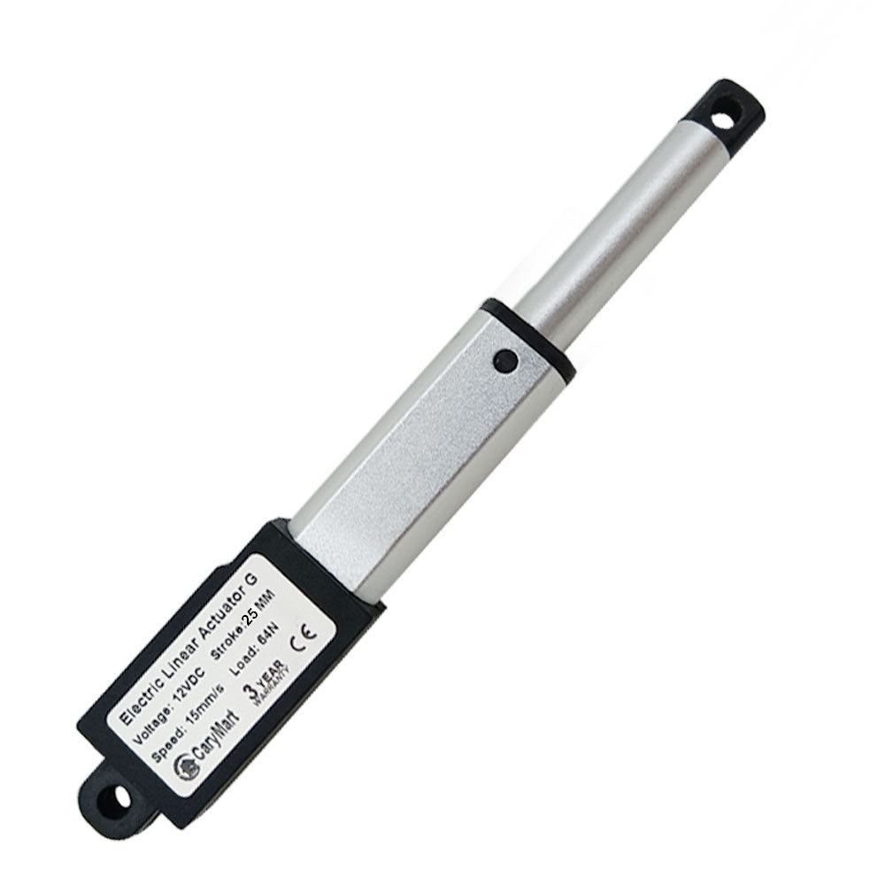 25MM 6V 12V Micro Electric Linear Actuator Max Thrust 42 lbs 188N 19Kg