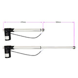 12 Inch 300MM Max 6000N Industrial Linear Actuator Built-in Hall Effect Sensor (Model 0041514-1)