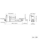 6 Inch 150MM 12V 24V Electric Linear Actuator With Built-in Potentiometer Max Thrust 2000N (Model 0041521-2)