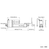 36 Inch 900MM 12V 24V Electric Linear Actuator With Built-in Potentiometer Max Thrust 1000N (Model 0041633-2)