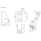 Electric Linear Actuator Fixed Mounting Bracket A (model 0043001)