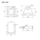 Electric Linear Actuator Fixed Mounting Bracket G (Model 0043010)