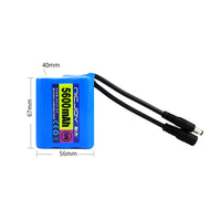 6F22 Type 12V 5600mAh Lithium Battery Pack With Rechargeable Function (Model 0010203)
