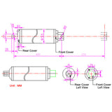 10 Inches 250MM 12V 24V High Speed Electric Linear Actuator D Series (Model 0041565)