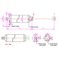 12 Inches 300MM 12V 24V High Speed Electric Linear Actuator D Series (Model 0041566)