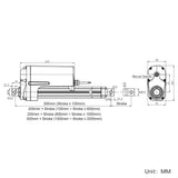 12000N High Capacity Linear Actuator Remote Control Kit with Electronic Magnetic Switches (Model 0043082-3)