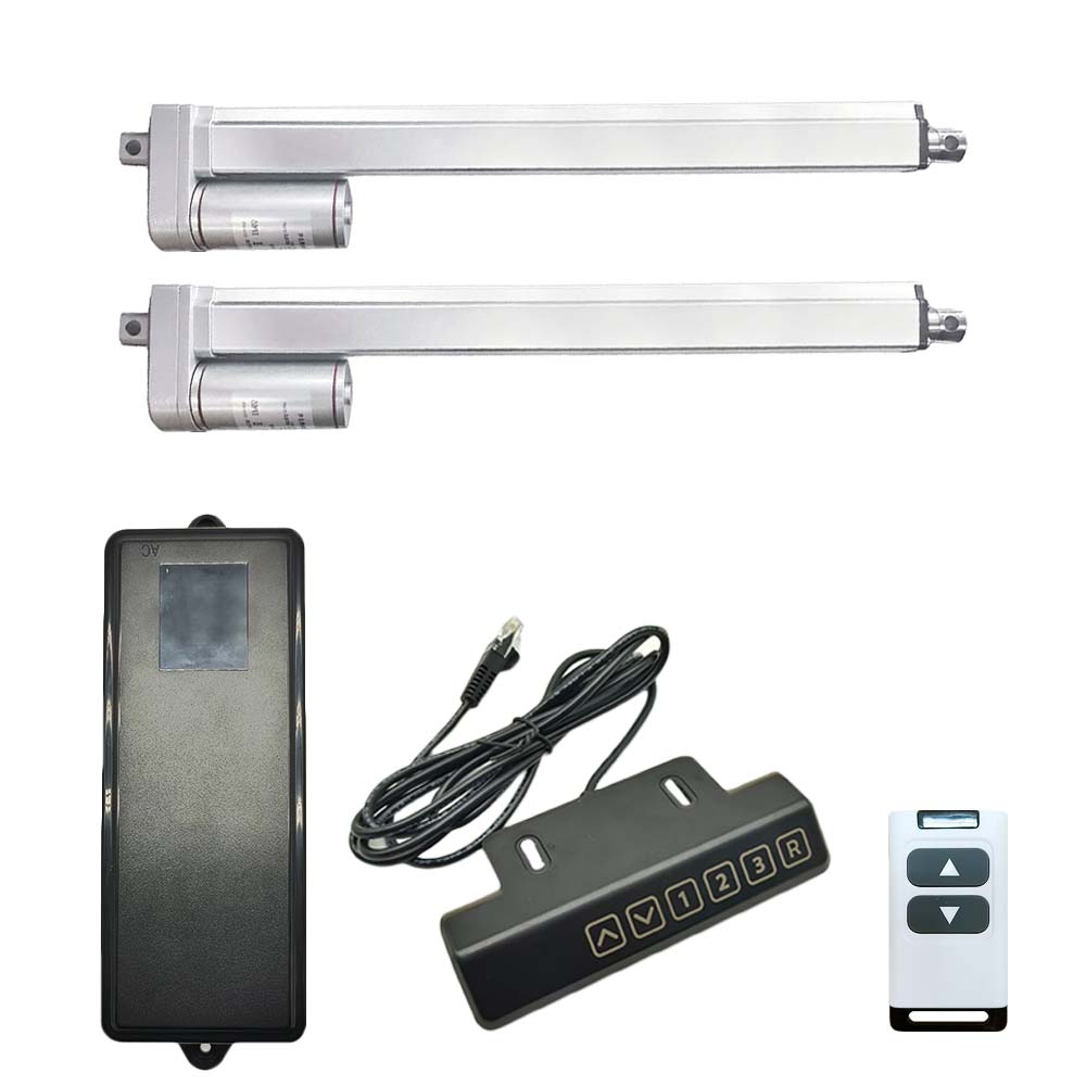 12V 24V 2000N Linear Actuator One-Control-Two Synchronous Control Kit ...