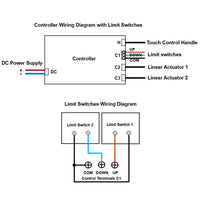 12V 24V Industrial Linear Actuator B One-Control-Two Synchronous Control Kit (Model 0043051)