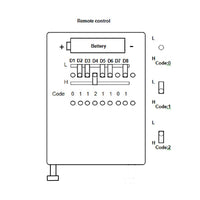 4 Buttons 500M Radio Remote Control / Transmitter With Up Down Keysyms