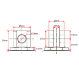 Linear Actuator F Rear Mounting Connector Customization (Model 0044112)