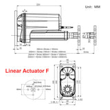 Electric Linear Actuator C / F Head Fixed Mounting Circular Disk Bracket (Model 0043075)