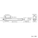 14 Inches 350MM 2000N Linear Actuator Adjustable Stroke with Magnetic Switch Sensor (Model 0041523-3)
