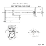 Electric Linear Actuator C Bottom Fixed Mounting Square Plate Bracket (Model 0043076)