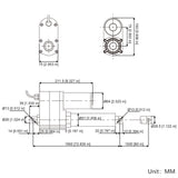 60 Inches 1500MM 12V 24V 36V 48V Heavy Duty Linear Actuator Max Thrust 670 lbs 3000N 300Kgs (Model 0041556)