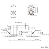 24 Inches 600MM 12V 24V Heavy Duty Linear Actuator Max Thrust 1600 lbs 7000N 700Kgs (Model 0041546)