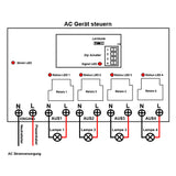 15000 Feet Long Range Wireless Remote Control Switch 4 Way 30A AC Outputs (Model 0020673)