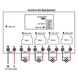 15000 Feet Long Range Wireless Remote Control Switch 4 Way 30A AC Outputs (Model 0020673)