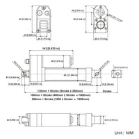 Quiet & Waterproof Linear Actuator One-Control-Four Synchronous Control Kit (Model 0043067)