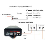 12V 24V Industrial Linear Actuator B One-Control-Two Synchronous Control Kit (Model 0043051)