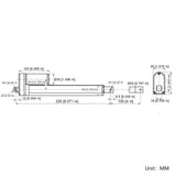 4 Inch 100MM Linear Actuator Built-in Hall Effect Sensor for Synchronization Motion (Model 0041502-1)