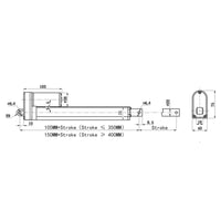 12V 24V 450 lbs 2000N Electric Linear Actuator Remote Control Kit (Model 0043083)