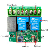 3 Miles Long Range Remote Control Kit Two 30A Relay Output Feedback Function (Model 0020107)