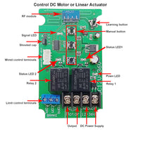 500M Wireless Remote Control Switch For DC Linear Actuator or Motor (Model 0020317)