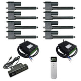 Eight 50MM-600MM Heavy Duty Linear ActuatorSynchronous Control Kit