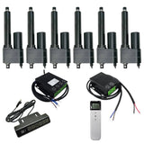  Six 50MM-600MM Heavy Duty Linear ActuatorSynchronous Control Kit