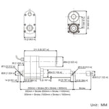 8000N Heavy-Duty Linear Actuator Remote Control Kit with Adjustable Limit Switches (Model 0043081-3)