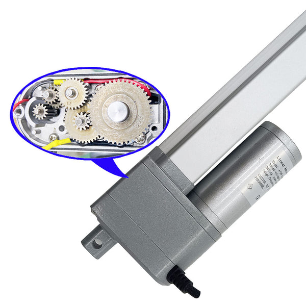 Wincal DC 24V Linear Actuator - 50mm Stroke 750N High Load Waterproof DC Electric Motor Linear Actuator for Robotic Arms, Linear Actuator Conveyor Belts, Elevator, etc Wincal DC 24V Linear Actuator - 50mm Stroke 750N High Load Waterproof DC Electric Motor Linear Actuator for Robotic Arms, Linear Actuator Conveyor Belts, Elevator, etc