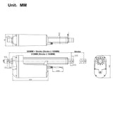 12V 24V 2700 lbs 12000N High Performance Linear Actuator Remote Control Kit (Model 0043082)