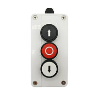 UP STOP DOWN Push Button Manual Switch with Waterproof Case (Model 0040024)