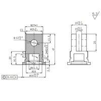 Linear Actuator F Rear Mounting Connector Customization (Model 0044112)
