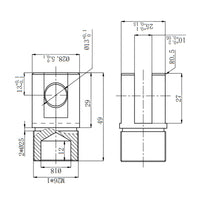 Linear Actuator F Front Mounting Connector Customization (Model 0044111)