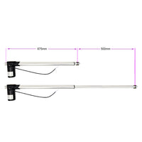 20 Inches 500MM 12V 24V Industrial Linear Actuator Max Thrust 1300 lbs 6000N 600Kgs (Model 0041516)