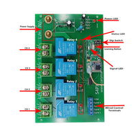 3 Miles Wireless Lora Remote Control System With 4 Way DC Power Output (Model 0020671)