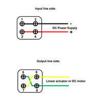 Two-Way Self-Reset Cross Rocker Switch For Linear Actuator