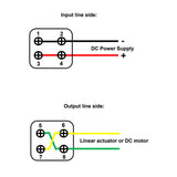 Two-Way Self-Reset Cross Rocker Switch For Linear Actuator