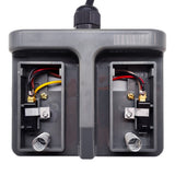 Dual Momentary Footswitch / Foot Pedal for DC Linear Actuator / Motor (Model 0044107)