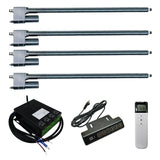 Four 1500MM Heavy Duty Linear Actuator C Synchronous Control Kit