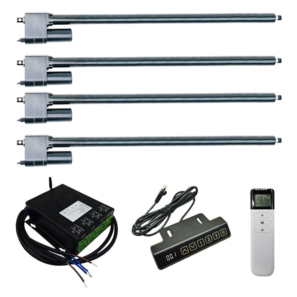Four 700MM-1000MM Heavy Duty Linear Actuator C Synchronous Control Kit