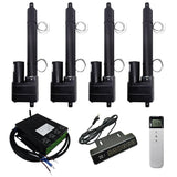 Synchronous Kit for 4 Heavy-Duty Linear Actuators with Adjustable Limit Switches