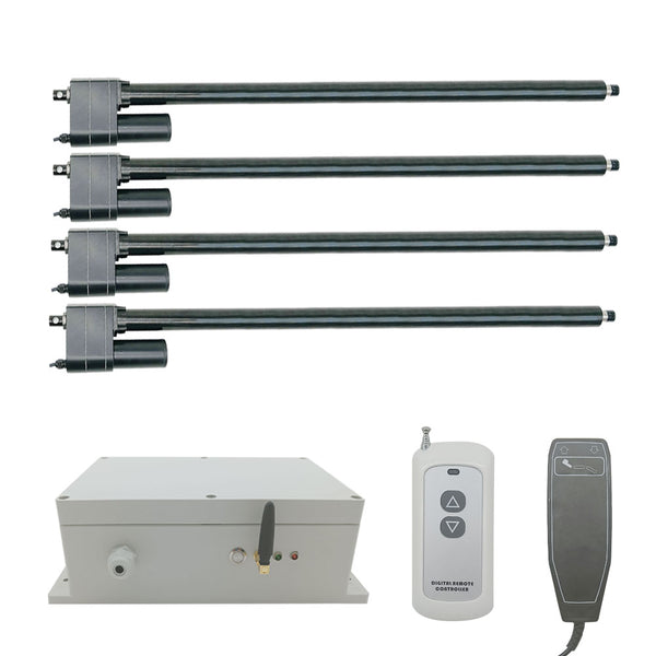 Four 700MM-1000MM Heavy Duty Linear Actuator C Synchronous Control Kit