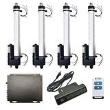 One-Control-Four Waterproof Linear Actuator Synchronous Kit with NO Magnetic Reed Switch