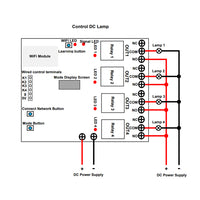 4 Channels WIFI / Bluetooth Remote Switch For Electric Curtain / Motor / Linear Actuator (Model 0022015)