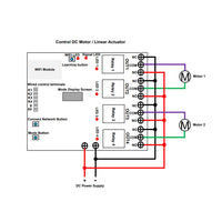 4 Channels WIFI / Bluetooth Remote Switch For Electric Curtain / Motor / Linear Actuator (Model 0022015)