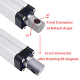 Option of 90-Degree Rotation for Front and Rear Mounting Connectors of Linear Actuator F (Model 0044115)