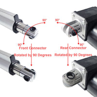 Option of 90-Degree Rotation for Front and Rear Connectors of Linear Actuator B (Model 0044113)
